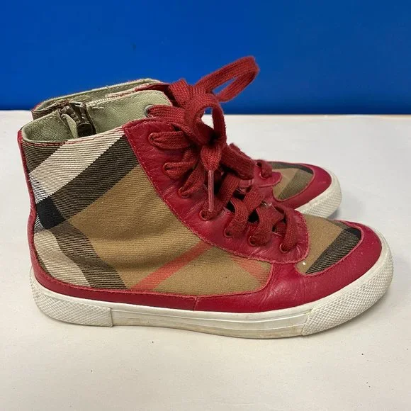 Burberry 'Merrison' Kid's High Top Sneaker - Size 34